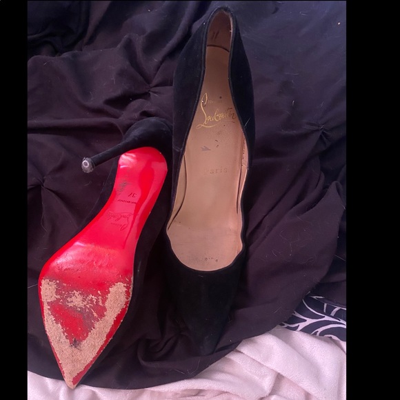Christian Louboutin “So Kate” Black Suede Pump, 37 main image 2